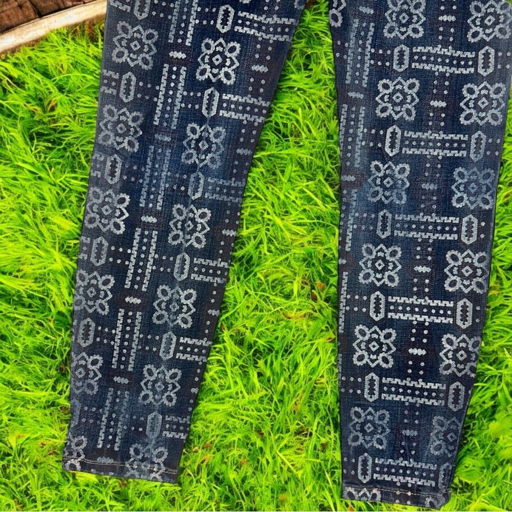 Current/Elliott ‘The Stiletto’ Skinny Leg Jeans in “Bandana” Print Size 28 - Picture 13 of 15